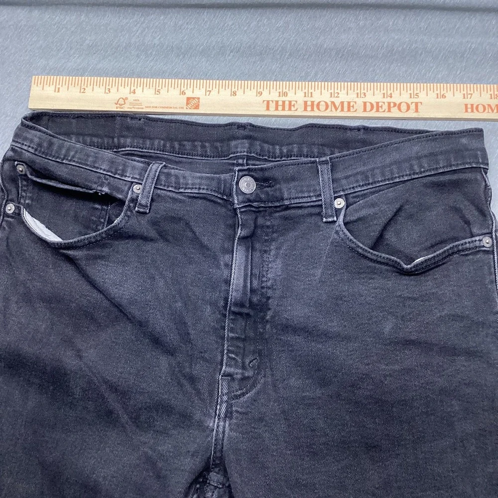 Levis 559 Relaxed Straight Fit Jeans Mens W38 L30 Black Charcoal Denim
